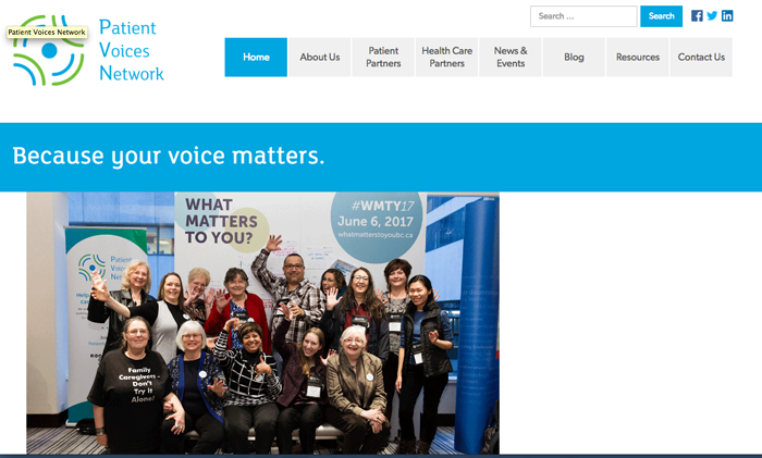 Patient Voices Network reaches out to Gulf Islands