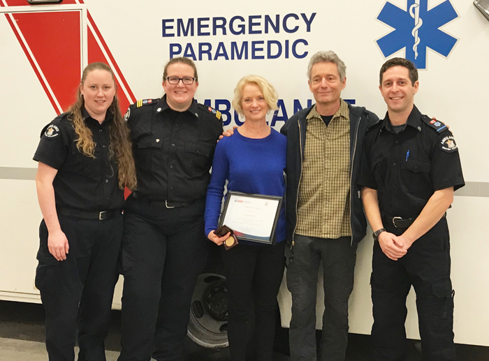 Award given to woman who saved husband with CPR
