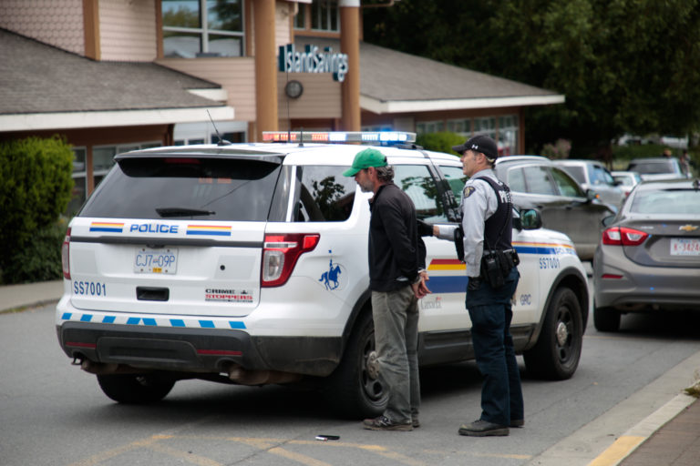 RCMP make arrest near library