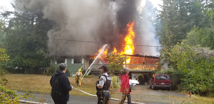 Fire engulfs Wildwood home