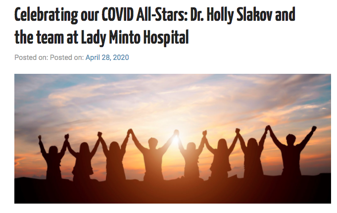Lady Minto staff get COVID All-Star Nod