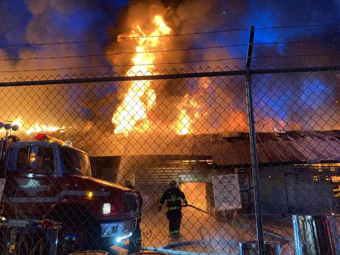 Windsor Plywood store destroyed by fire