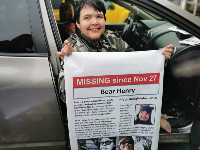 Bear Henry found after nearly three months surviving alone in Caycuse backcountry