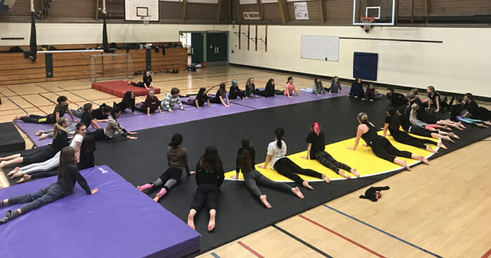 Circus and gymnastics join forces in new combined program at the SIMS gym