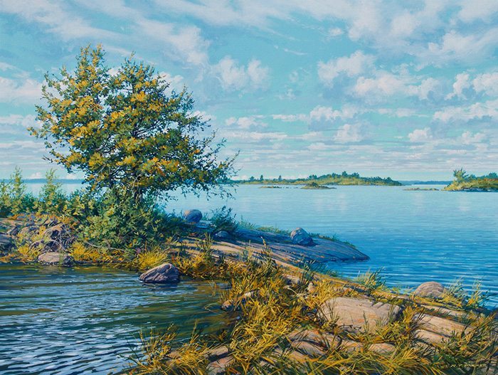 Randolph Parker’s sublime lake islands series at Gallery 8