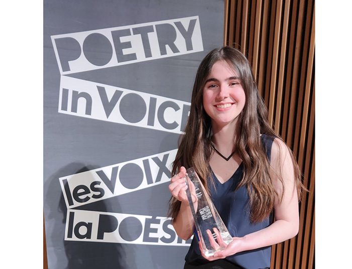 Maia Cassie wins national poetry contest