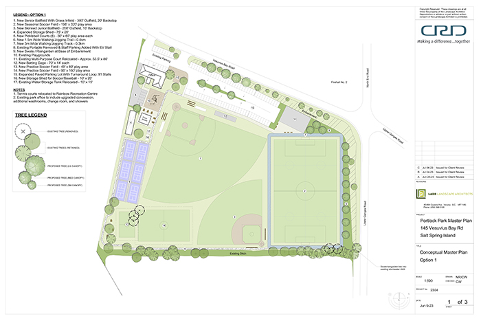 Portlock Park master plan survey open