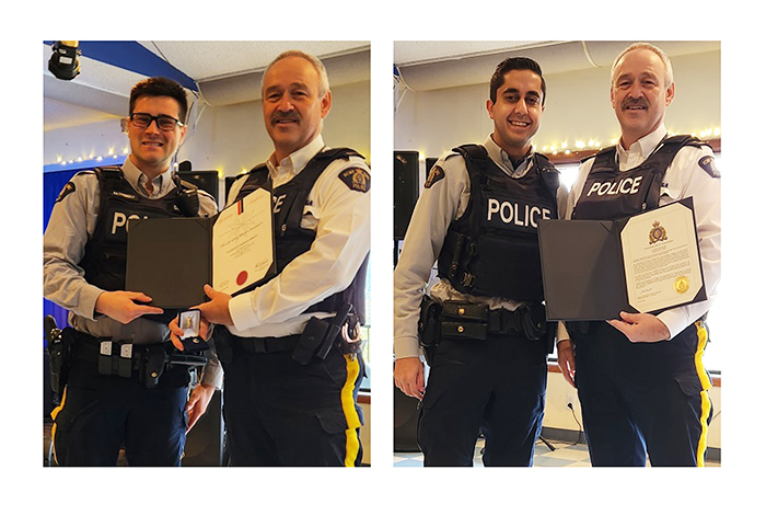 RCMP officers receive honours for bravery, quick action