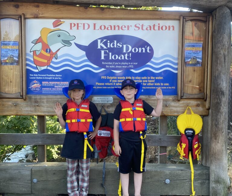 Child PFD loaner stations ready for season